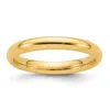 Diamond2deal 14k Yellow Gold 3mm Standard Weight Comfort Fit Wedding Band Ring