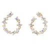 Diamond2deal 18k Vermeil Plated Silver4.30 Ct Lab Grown Diamond Fancy Stud Earrings Vvs-vs In Yellow