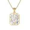 Diamond2deal 14k Yellow Gold 5 Ct Emerald Cut Lab Grown Diamond Pendant Necklace 18" Chain Vvs-vs In Yellow