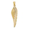 Diamond2deal 14k Yellow Gold Angel Wing Pendant In Yellow