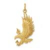 Diamond2deal 14k Yellow Gold Bald Eagle Charm In Yellow