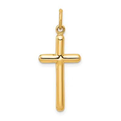 Diamond2deal 14k Yellow Gold Cross Pendant