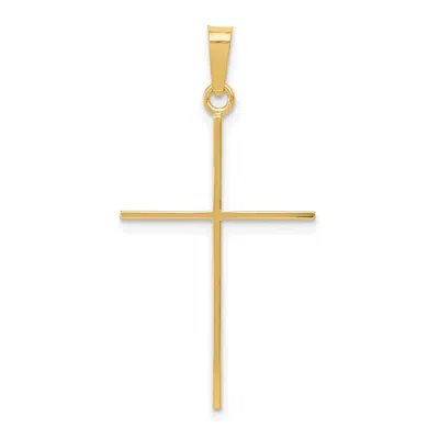 Diamond2deal 14k Yellow Gold Cross Pendant