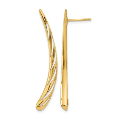 Diamond2deal 14k Yellow Gold Drop Dangle Earrings