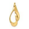 Diamond2deal 14k Yellow Gold Fits Up To 3mm Regular, 6mm Fancy Reversible Omega Slide In Yellow