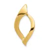 Diamond2deal 14k Yellow Gold Fits Up To 8mm Regular, 10mm Fancy Reversible Omega Slide In Yellow