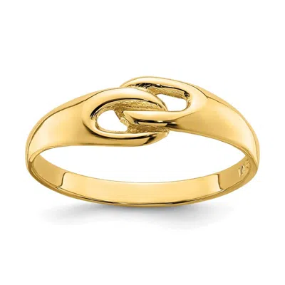 Diamond2deal 14k Yellow Gold Free Form Knot Ring