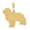 Diamond2deal 14k Yellow Gold Golden Retriever Pendant In Yellow