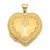 Diamond2deal 14k Yellow Gold Heart Locket Pendant In Yellow