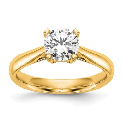 Diamond2deal 14k Yellow Gold Lab Grown Diamond Engagement Ring 1/4ct Clarity- Vs Color- D-e