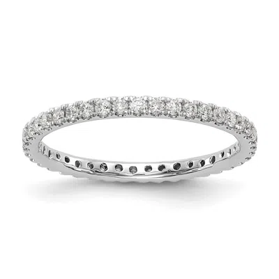 Diamond2deal 14k Yellow Gold Lab Grown Diamond Eternity Wedding Band Ring 1/2ct Clarity- Vs Color- D-e In White