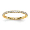 Diamond2deal 14k Yellow Gold Lab Grown Diamond Eternity Wedding Band Ring 1/2ct Clarity- Vs Color- G-h In Yellow