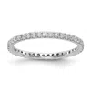 Diamond2deal 14k Yellow Gold Lab Grown Diamond Eternity Wedding Band Ring 1/2ct Clarity- Vs Color- G-h In White