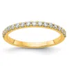 Diamond2deal 14k Yellow Gold Lab Grown Diamond Wedding Band Ring 0.33ct Clarity- Vs Color- G-h In Yellow
