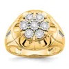 Diamond2deal 14k Yellow Gold Lab Grown Diamond Wedding Band Ring 0.6ct Clarity- Vs Color- G-h In Yellow