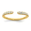 Diamond2deal 14k Yellow Gold Lab Grown Diamond Wedding Band Ring 1/4ct Clarity- Vs Color- D-e In Yellow