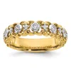 Diamond2deal 14k Yellow Gold Lab Grown Diamond Wedding Band Ring 1/4ct Clarity- Vs Color- G-h In Yellow