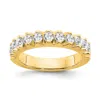 Diamond2deal 14k Yellow Gold Lab Grown Diamond Wedding Band Ring 1ct Clarity- Vs Color- G-h In Yellow