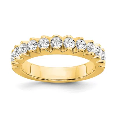 Diamond2deal 14k Yellow Gold Lab Grown Diamond Wedding Band Ring 1ct Clarity- Vs Color- G-h