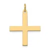 Diamond2deal 14k Yellow Gold Laser Designed Greek Cross Pendant In Yellow