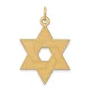 Diamond2deal 14k Yellow Gold Laser Designed Star Of David Pendant In Yellow