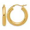 Diamond2deal 10k Yellow Gold Round Shape Lightweight Hoop Earrings In Gold