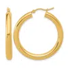 Diamond2deal 10k Yellow Gold Round Shape Lightweight Hoop Earrings In Gold