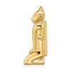 Diamond2deal 14k Yellow Gold Marco Isl Cat Slide In Yellow
