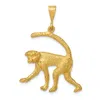 Diamond2deal 14k Yellow Gold Monkey Charm In Yellow