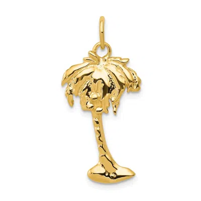 Diamond2deal 14k Yellow Gold Palm Tree Charm