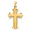 Diamond2deal 14k Yellow Gold Passion Cross Pendant In Yellow