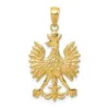 Diamond2deal 14k Yellow Gold Phoenix Mythological Bird Charm In Yellow