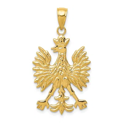 Diamond2deal 14k Yellow Gold Phoenix Mythological Bird Charm