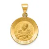 Diamond2deal 14k Yellow Gold Polished And Satin Sacred Heart Of Mary Medal Hollow Pendant In Yellow