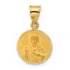 Diamond2deal 14k Yellow Gold Polished And Satin Solid Sacred Heart Of Jesus Medal In Gold
