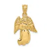 Diamond2deal 14k Yellow Gold Polished Angel Charm In Yellow