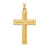 Diamond2deal 14k Yellow Gold Polished Cross Pendant In Yellow