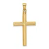 Diamond2deal 10k Yellow Gold Polished Cross Pendant In Yellow