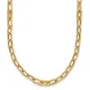 Diamond2deal 14k Yellow Gold Polished Cz Fancy Paperclip Link Necklace 18"