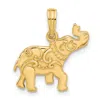 Diamond2deal 14k Yellow Gold Polished Fancy Elephant Charm Pendant In Yellow