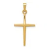 Diamond2deal 14k Yellow Gold Polished Latin Cross Pendant In Gold