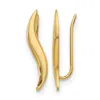 Diamond2deal 14k Yellow Gold Round Ear Climber Earrings In Gold