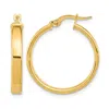 Diamond2deal 14k Yellow Gold Round Hoop Earrings 25mm In Gold