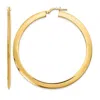 Diamond2deal 10k Yellow Gold 3mm Polished Square Shape Hoop Earrings In Gold