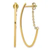 Diamond2deal 14k Yellow Gold Round Shape Hoop Earrings 41.5mm In Gold