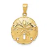 Diamond2deal 14k Yellow Gold S Dollar Pendant In Yellow