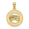 Diamond2deal 14k Yellow Gold San Francisco Cable Car Charm In Yellow