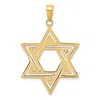 Diamond2deal 14k Yellow Gold Solid Polished Star Of David Charm In Yellow
