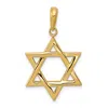 Diamond2deal 14k Yellow Gold Star Of David Pendant In Yellow