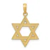 Diamond2deal 10k Yellow Gold Star Of David Pendant In Yellow